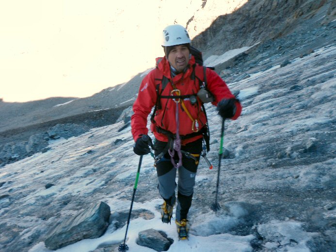 Arete du Soleil (8).jpg - Crampons de rigueur sur ce glacier